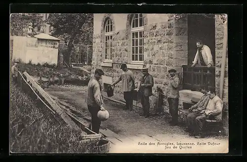 AK Lausanne, Asile des Aveugles, Blindenasyl