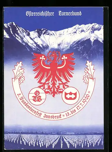 AK Innsbruck, Ausstellung Bundesturnerfest 1966