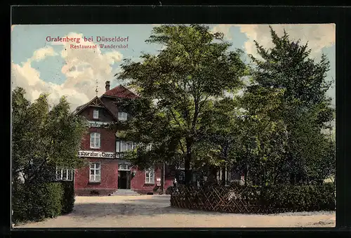 AK Grafenberg bei Düsseldorf, Restaurant Wandershof von Witwe C. Hilden