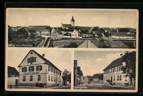 AK Herlheim, Gasthaus Gutbrod, Dorfstrasse