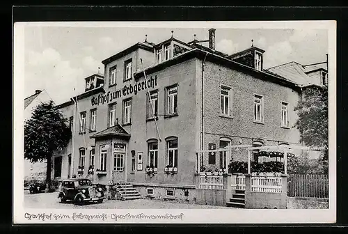 AK Grosserkmannsdorf, Ansicht vom Gasthof zum Erbgericht