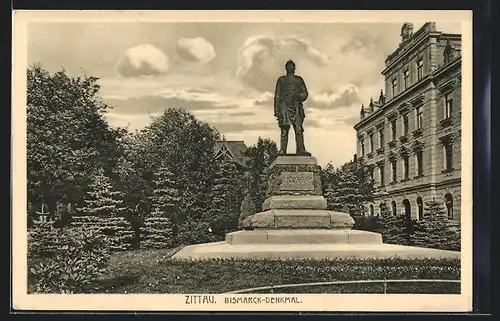 AK Zittau, Bismarck-Denkmal