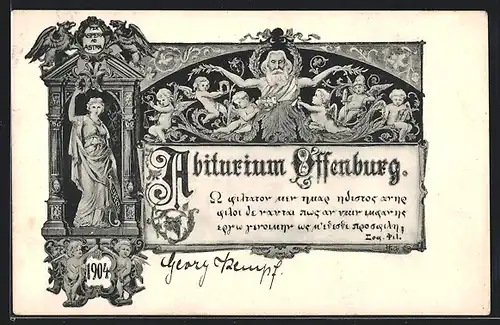 AK Offenburg, Abiturium Offenburg 1904