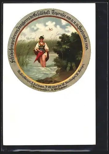AK Tegernsee, Festschiessen gegeben von Jungherren der Gesellschaft Tegernsee 1898, Schützenverein