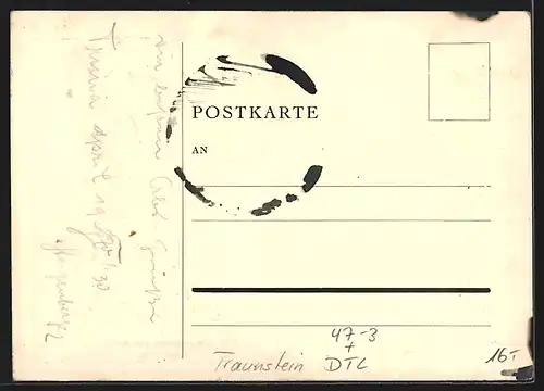 AK Traunstein, Studentenwappen Absolvia Truna 1930