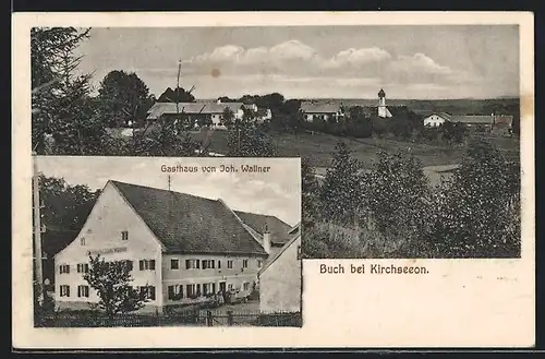 AK Buch b. Kirchseeon, Gasthaus von Joh. Wallner, Totalansicht