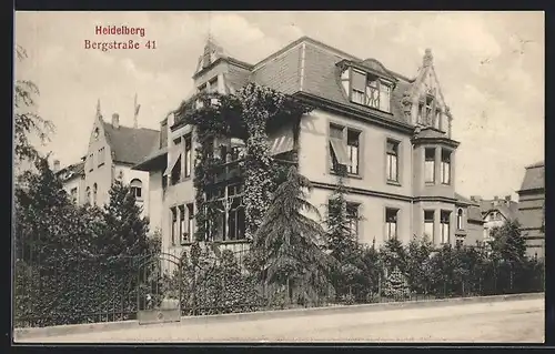 AK Heidelberg, Haus in der Bergstrasse 41