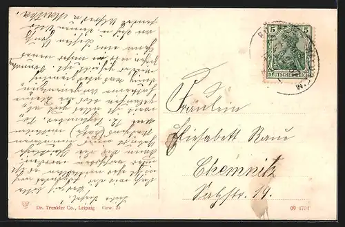 AK Geringswalde i. Sa., Strasse Arraserweg mit Kirche