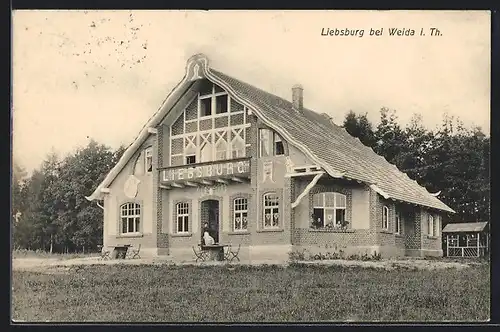 AK Weida i. Th., Hotel Villa Liebsburg