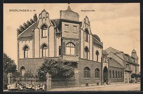 AK Frankfurt-Sindlingen, Meisterstrasse am St. Josefshaus