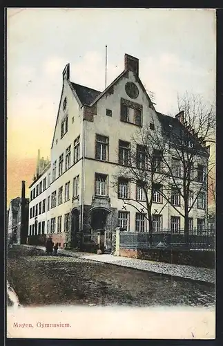 AK Mayen, Strassenpartie mit Gymnasium