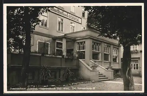 AK Unterweissbach / Thür.-Wald, Hotel Pensionshaus Lichtetal