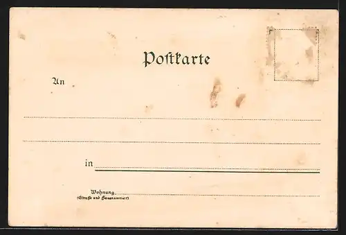 Lithographie Hammelburg, Truppen-Übungsplatz, Südliches Lager, Nördliches Lager, Centrale und Offiziers Speise-Anstalt