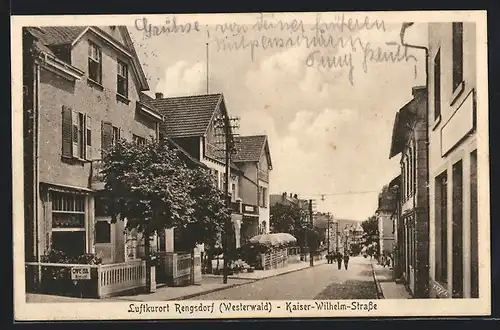 AK Rengsdorf, Partie in der Kaiser Wilhelm-Strasse