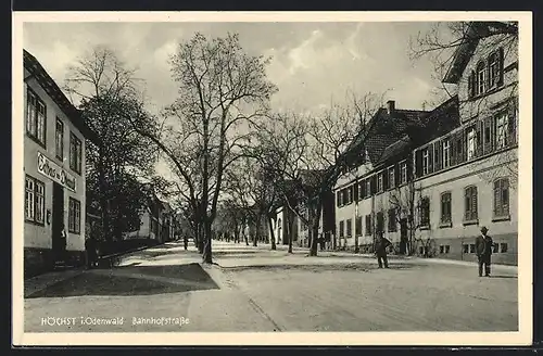 AK Höchst i. Odenwald, Häuser in der Bahnhofstrasse