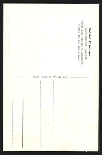 AK Selbach b. Wissen-Sieg, Totalansicht aus der Vogelschau