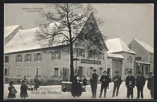 AK Gönnheim, Gasthaus zum Ritter von Emil Sorg