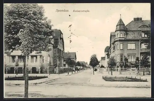 AK Berlin-Spandau, Blick in die Kaiserstrasse