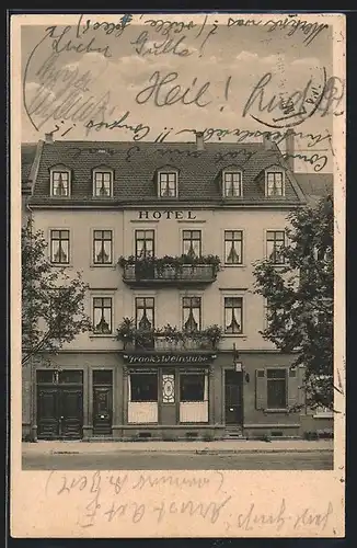 AK Heidelberg, Hotel Frank`s Weinstube, Bahnhofstrasse 9