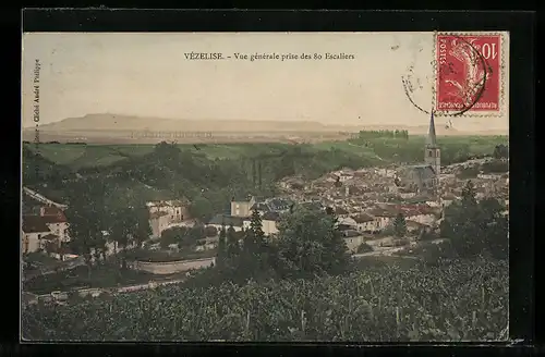 AK Vézelise, Vue generale prise des 80 Escaliers