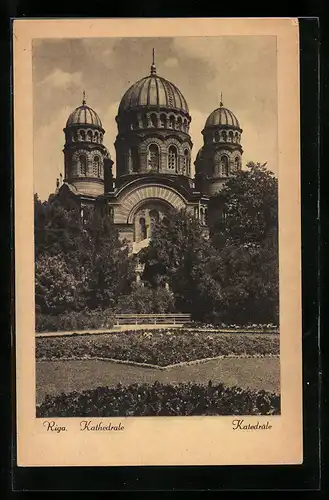 AK Riga, Blick zur Kathedrale