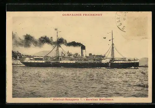 AK Passagierschiff Général-Bonaparte, Services Maritimes