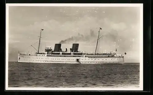 AK Passagierschiff Schnelldampfer Roland vor Anker