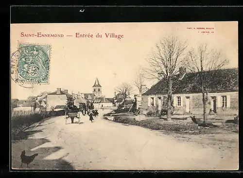 AK Saint-Ennemond, Entrée du Village