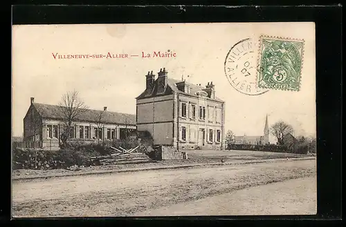 AK Villeneuve-sur-Allier, La Mairie
