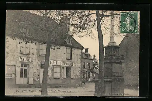 AK Vieure, Mairie et Ecole Communale