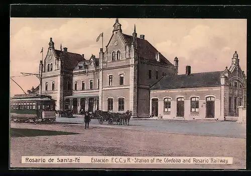 AK Rosario de Santa-Fé, Estacion F.C.C.y R., Station of the Cordoba and Rosario Railway