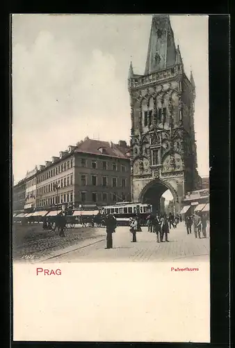 AK Prag / Praha, Pulverturm