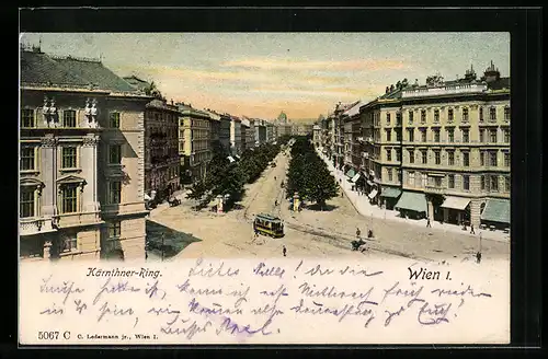 AK Wien, Kärnthner-Ring, Strassenbahn