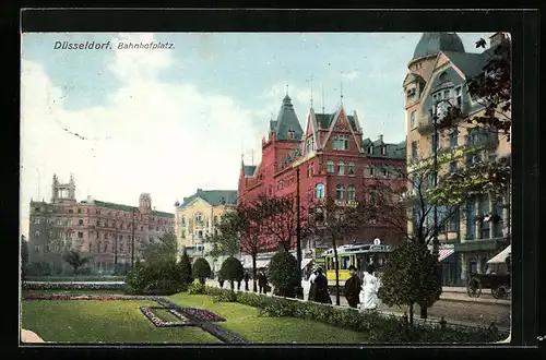 AK Düsseldorf, Bahnhofsplatz