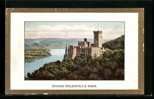 Präge-AK Stolzenfels a. Rhein, Schloss Stolzenfels
