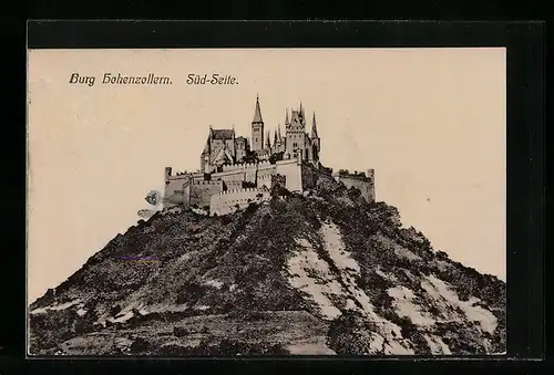 AK Burg Hohenzollern, Süd-Seite