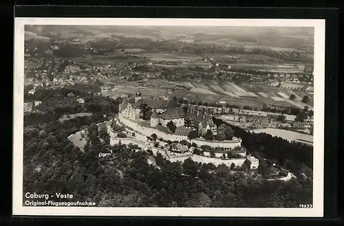 AK Coburg, Veste Coburg, Fliegeraufnahme