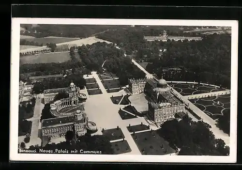 AK Schloss Sanssouci, Neues Palais mit Communs