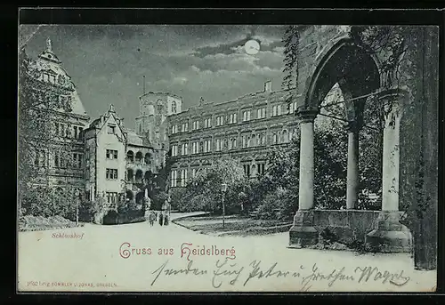 AK Heidelberg, Bau Otto Heinrichs & Friedrich II.
