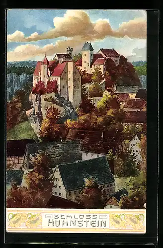 AK Hohnstein, Ortsansicht mit Schloss