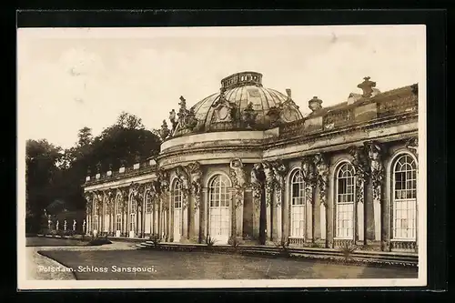 AK Potsdam, Schloss Sanssouci, Vorderansicht