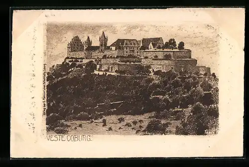 AK Coburg, Veste Coburg, Gesamtansicht