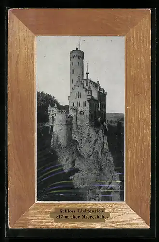 AK Lichtenstein, Blick auf das Schloss