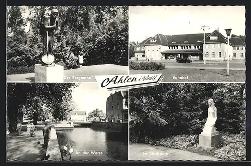 AK Altenahr, Im Stadtpark, Bahnhof, An der Werse, Der Bergmann