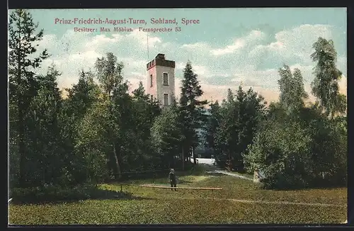 AK Sohland /Spree, Prinz-Friedrich-August-Turm