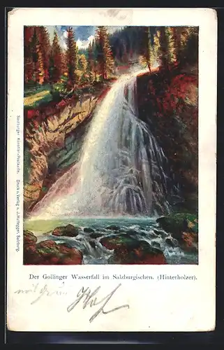 AK Gollinger Wasserfall im Salzburgischen