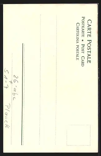 Lithographie Betzingen, Mädchen in schwäbischer Tracht