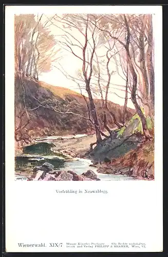 AK Wien, Vorfrühling in Neuwaldegg