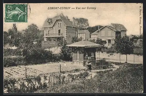 AK Ermont-Cernay, Vue sur Cernay