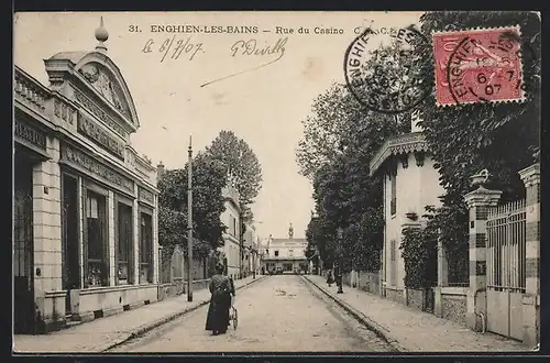 AK Enghien-les-Bains, Rue du Casino, Strassenpartie